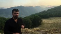 Tunceli’nin Hozat ve Ovacık ilçelerinde örtü yangını devam ediyor