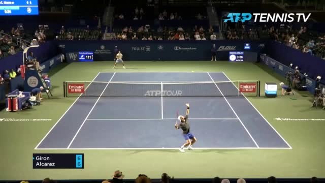 Alcaraz beats Giron to reach Winston-Salem semis