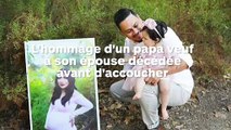 Sa femme est morte quelques jours avant d'accoucher, il reproduit un shooting photo de grossesse avec sa fillette née par césarienne