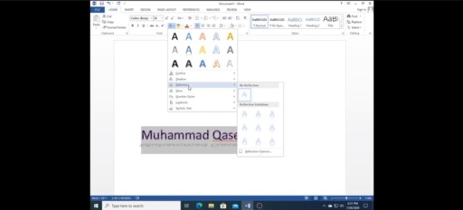 All About Microsoft Word 2013 Urdu tutorials Text effect and typography - class 5 | Technical Buddy