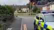 Footage of the fire in Juno Drive in Leamington from a nearby residential area