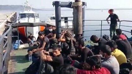 Çanakkale açıklarında 204 düzensiz göçmen yakalandı