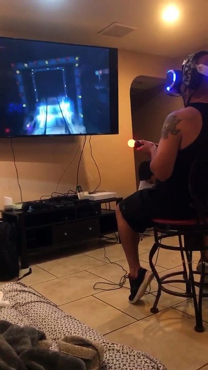 Gravity Kicks in During Virtual Reality Rollercoaster