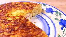 Spanish potato omelette - easy food recipes for dinner
