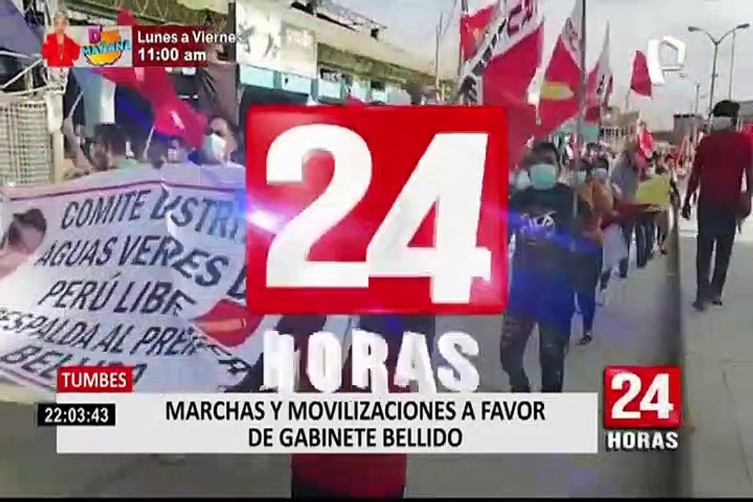 Tumbes: ciudadanos respaldan al gabinete de Guido Bellido