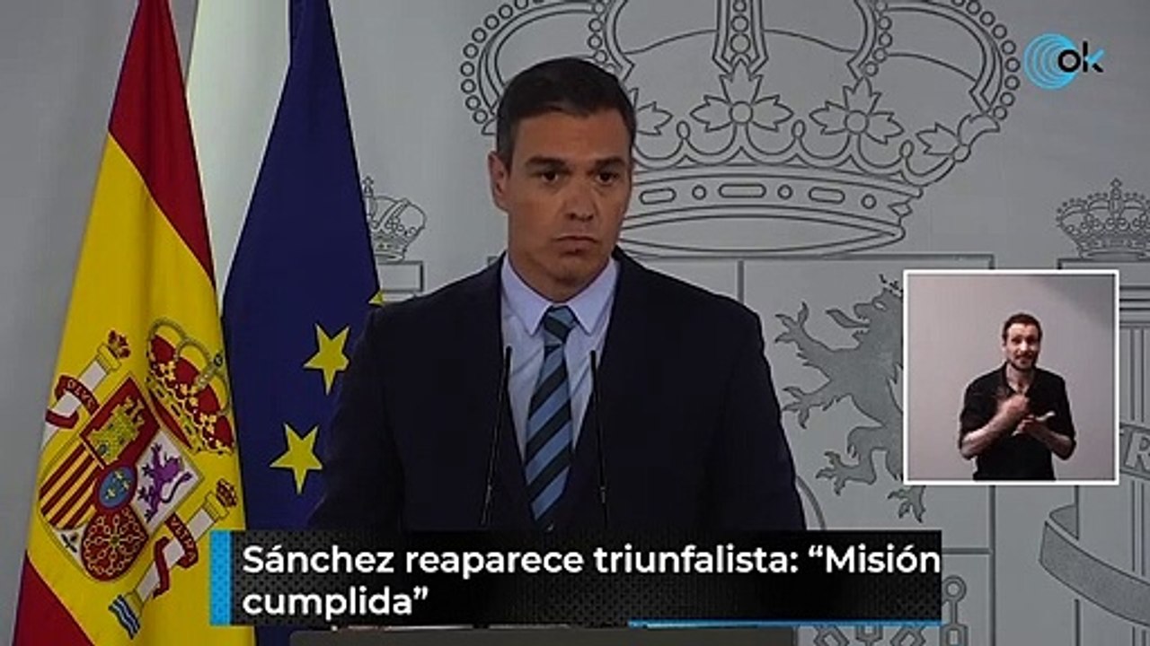 Sánchez , misión cumplida
