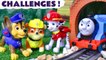 Paw Patrol Charged Up Mighty Pups Versus Funlings Challenges with Thomas and Friends in these Family Friendly Paw Patrol Stop Motion Full Episode Videos for Kids by Toy Trains 4U