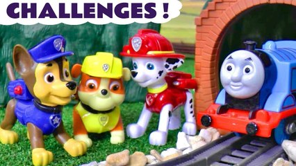 Paw Patrol Charged Up Mighty Pups Versus Funlings Challenges with Thomas and Friends in these Family Friendly Paw Patrol Stop Motion Full Episode Videos for Kids by Toy Trains 4U