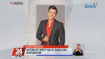 Actor at host na si Xian Lim, Kapuso na | 24 Oras