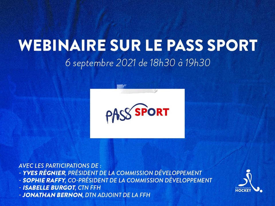 Webinaire sur le Pass Sport