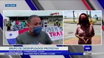 Grupo de desempleados protestan en Colón - Nex Noticias