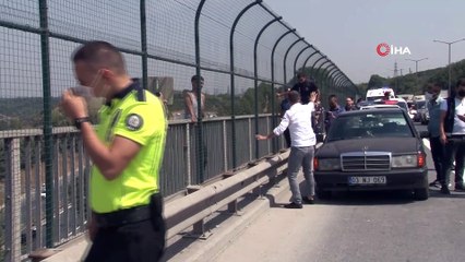 Sultangazi'de bir kişi viyadükte intihar girişiminde bulundu