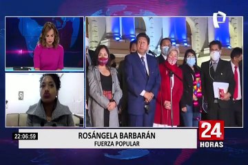 Rosángela Barbarán aseguró que la bancada de Fuerza Popular no dará voto a favor del Gabinete Bellido