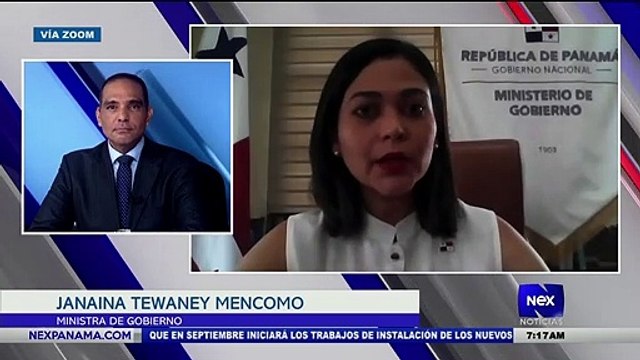 Entrevista a Jananina Tewaney Mencomo, Ministra de gobierno - Nex Noticias