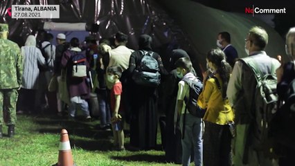 Albania: first arrivals of afghan refugees