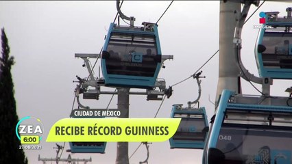 Reconocen a la Línea 2 del Cablebús con Récord Guinness