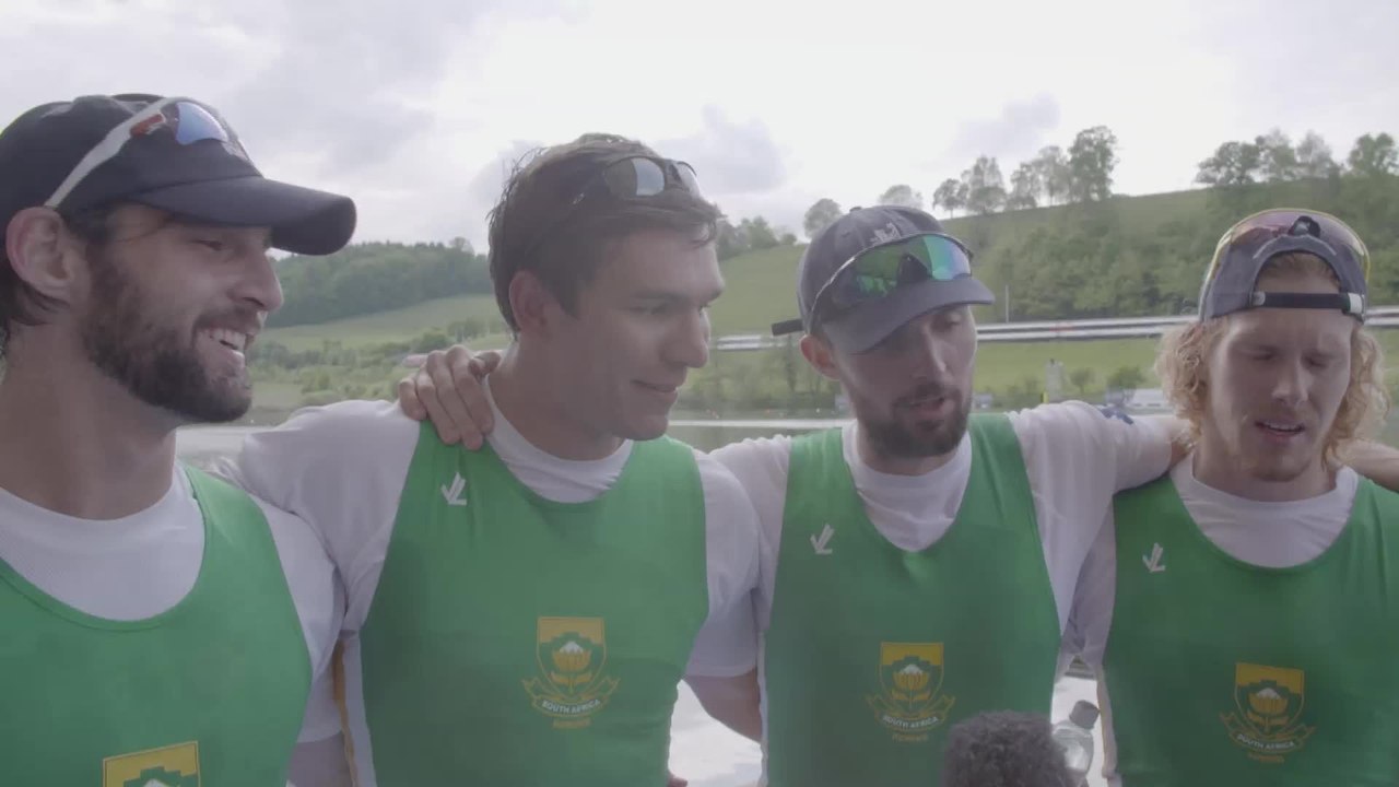 Final Olympic Qualification Regatta in Lucerne, Switzerland (SUI) - Men's Four (M4-) - Final