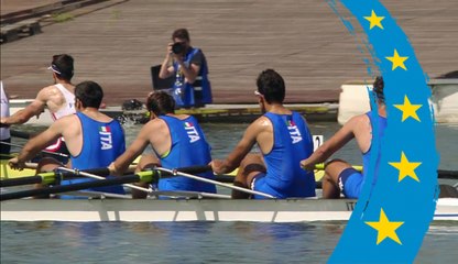 2017 European Rowing Championships - Racice, CZE - Men's Four (M4-) - Semis A/B 1