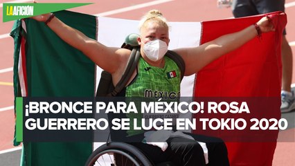 Rosa Guerrero gana medalla de bronce en lanzamiento de disco en los Paralímpicos