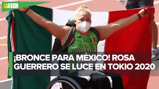 Rosa Guerrero gana medalla de bronce en lanzamiento de disco en los Paralímpicos