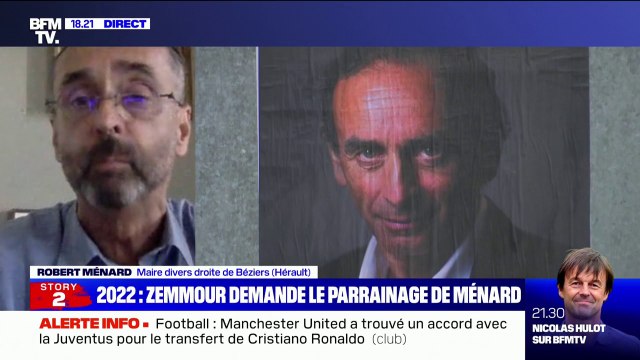 Je pense qu'il fait une bêtise : Robert Ménard explique ne pas vouloir donner son parrainage à Éric Zemmour
