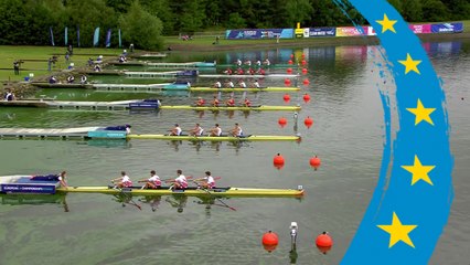 2018 European Rowing Championships - Glasgow (GBR) - Men's Four (M4-) Heat 1