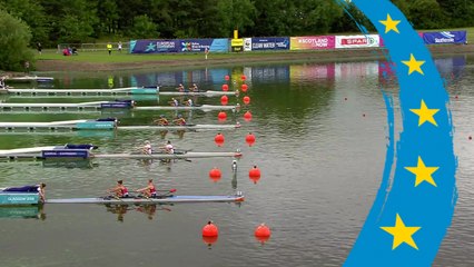 2018 European Rowing Championships - Glasgow (GBR) - Lightweight Women's Double Sculls (LW2x) Heat 2