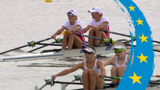 2018 European Rowing Championships - Glasgow (GBR) - Lightweight Women's Double Sculls (LW2x) Heat 1