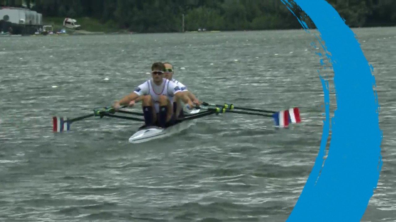 2018 World Rowing Cup II – Linz-Ottensheim (AUT) - Men's Double Sculls (M2x) Semi Final A/B 1