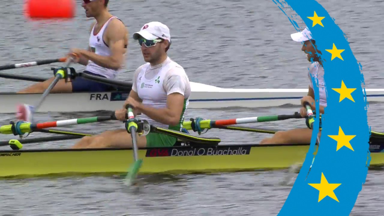 2018 European Rowing Championships - Glasgow (GBR) - Lightweight Men's Double Sculls (LM2x) Heat 3
