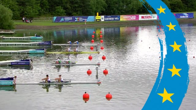 2018 European Rowing Championships - Glasgow (GBR) - Women's Double Sculls (W2x) Heat 2