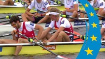 2018 European Rowing Championships - Glasgow (GBR) - Lightweight Men's Quadruple Sculls (LM4x) Final A