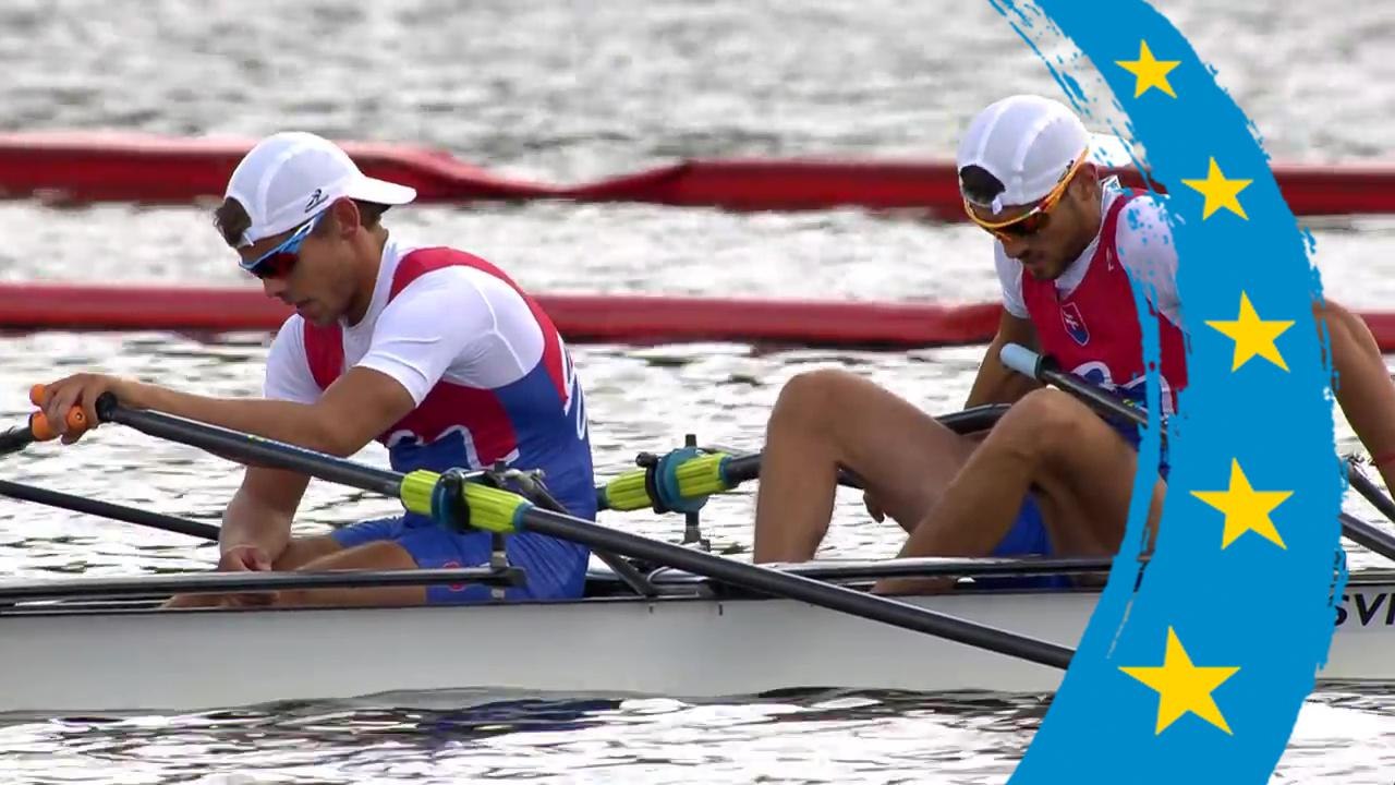 2018 European Rowing Championships - Glasgow (GBR) - Lightweight Men's Double Sculls (LM2x) Final B