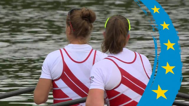 2018 European Rowing Championships - Glasgow (GBR) - Women's Double Sculls (W2x) Heat 1