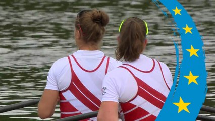 2018 European Rowing Championships - Glasgow (GBR) - Women's Double Sculls (W2x) Heat 1