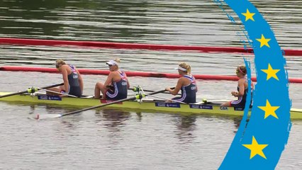 2018 European Rowing Championships - Glasgow (GBR) - Women's Four (W4-) Heat 1