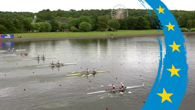 2018 European Rowing Championships - Glasgow (GBR) - Lightweight Men's Double Sculls (LM2x) Heat 2