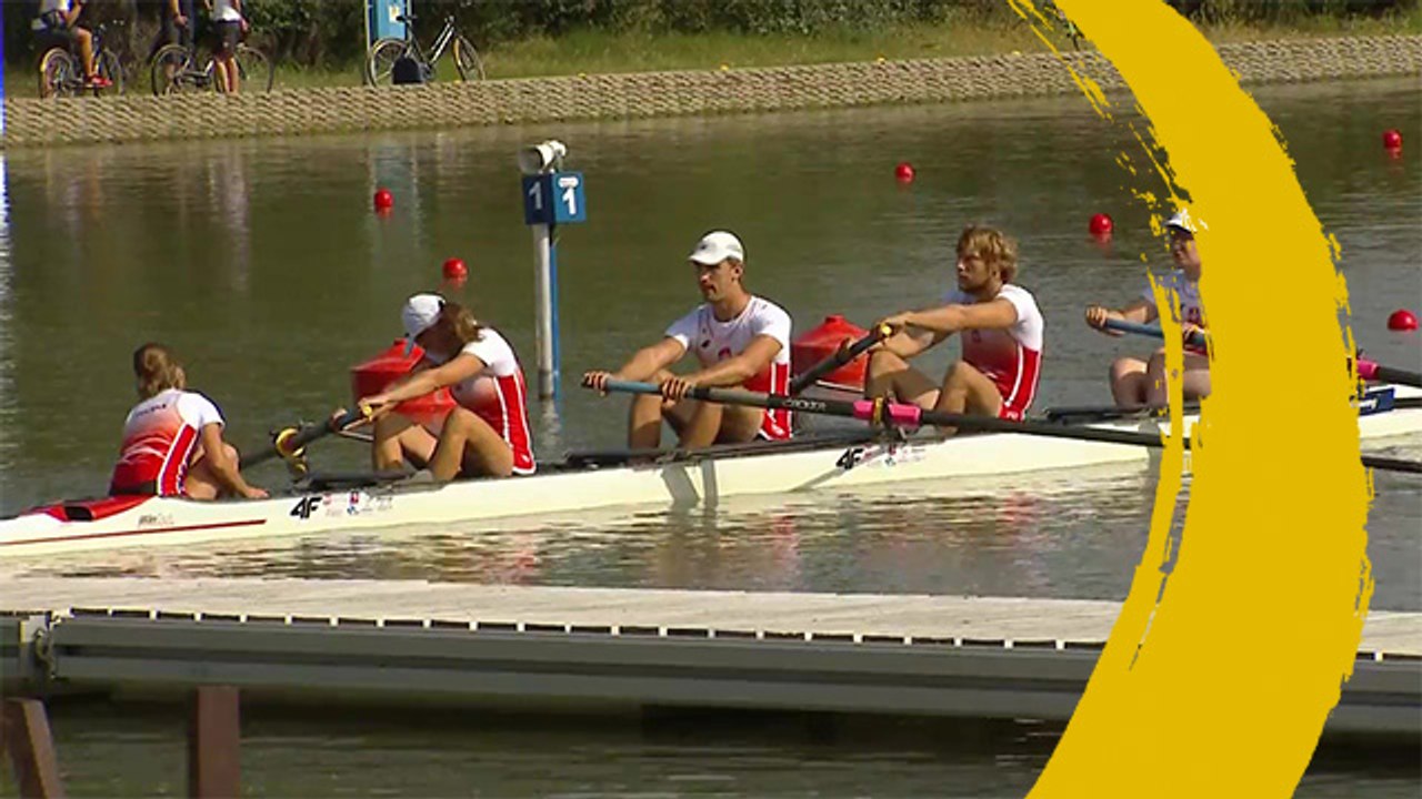 2018 FISA World Championship Plovdiv, Bulgaria - PR3 Mixed Coxed Four - Repechages 1 (PR3Mix4+)