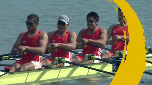 2019 World Rowing Championships - Linz, AUT - Men's Quadruple Sculls (M4x) - Repechage 1