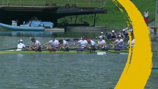 2019 World Rowing Championships - Linz, AUT - Men's Eight (M8+) - Heat 2