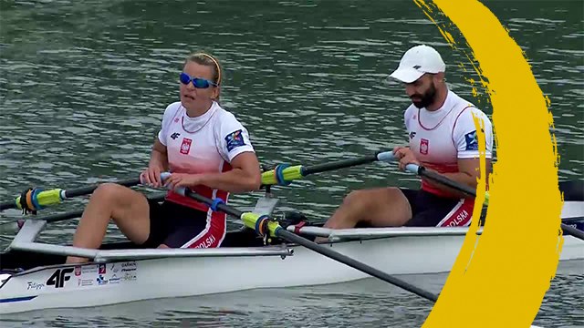2019 World Rowing Championships - Linz, AUT - PR2 Mixed Double Sculls (PR2 Mix2x) - Semi Finals A/B 1