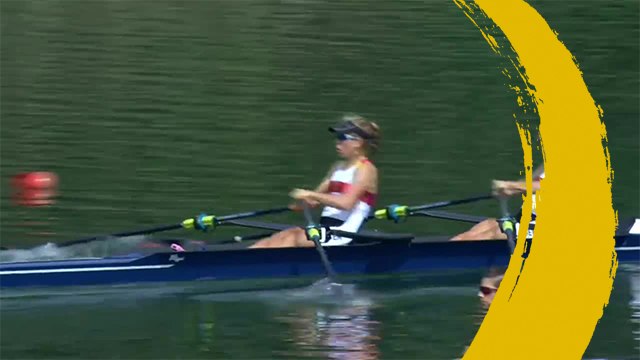 2019 World Rowing Championships - Linz, AUT - Lightweight Women's Double Sculls (LW2x) - Quarterfinal 4
