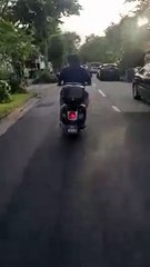 MAN RIDES WITHOUT HELMET AT TANJONG KATONG, MASTERED IRON HEAD SKILL