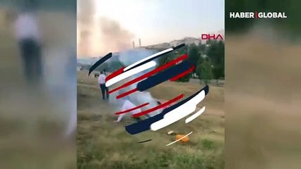 Havai fişekler davetlilerin arasında patlayınca düğün karıştı