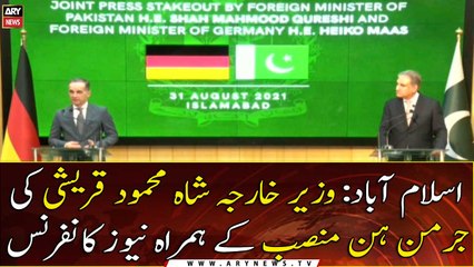 FM Qureshi, German counterpart discuss regional security issues