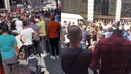 İstanbul’da esnafla nakliyeciler arasında satırlı kavga
