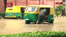 Delhi Rain: Heavy rain causes traffic snarls, waterlogging