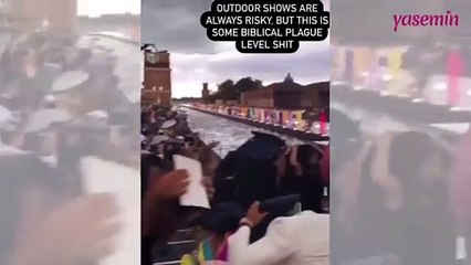 Moda devi Dolce&Gabanna'nın defilesinde dolu yağdı!