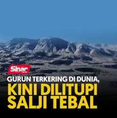 Gurun terkering di dunia, kini dilitupi salji tebal