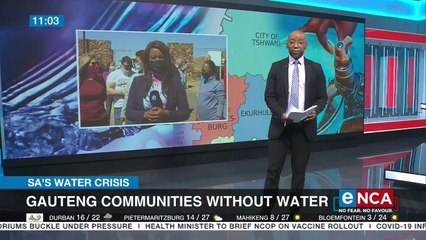 Some Gauteng communities without water